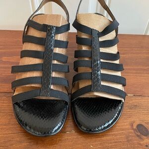 Black Strappy Women's Sandals